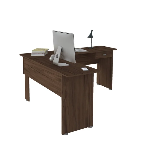 Columbia Desk White in White - Bertolini 4192