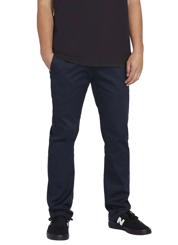 Volcom Frickin Modern Stretch Chino Men's Pants, Dark Navy, Size 29