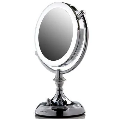 Axeln Modern & Contemporary Lighted Magnifying Makeup, Shaving Mirror Orren Ellis Finish: Polished Chrome
