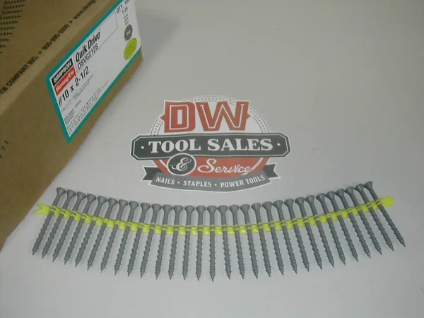 QuikDrive dsvg212s #10 x 2-1/2x22 T-25 Gray Collated Decking Screw