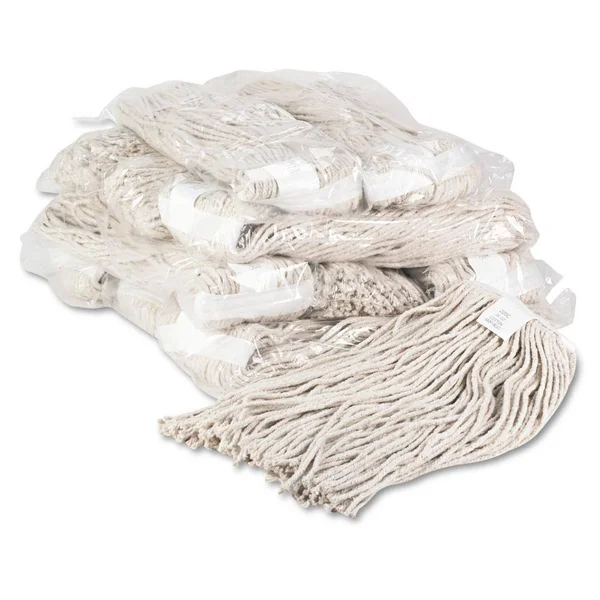 Boardwalk Premium Cut-End Wet Mop Heads Cotton 20oz White 12/Carton 220CCT