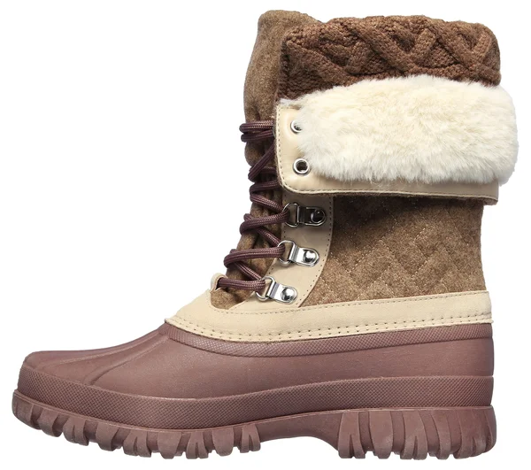 Skechers Women's Windom Pretty Waterproof Duck Boot - Natural/Purple