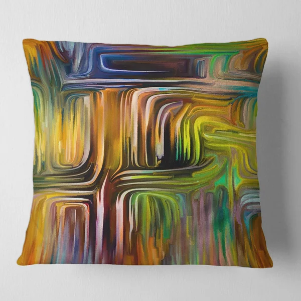 Designart 'Colour Fusion I' Modern Printed Throw Pillow - 18 x 18
