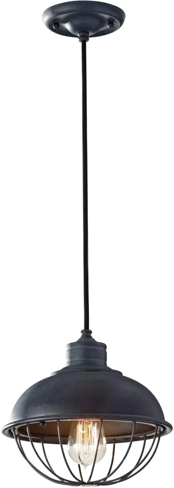 Feiss P1242AF Urban Renewal - One Light Pendant Antique Forged Iron