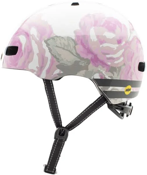 Nutcase Street MIPS Helmet - Delicate Flower Reflective - Medium