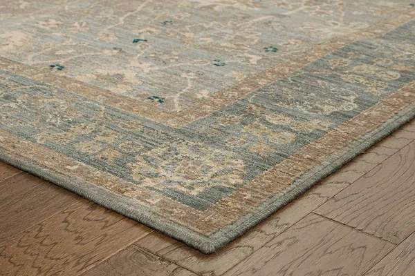 Tommy Bahama Vintage 534E2 2&7x22 x 9&4x22 Runner Blue - Beige Area Rug