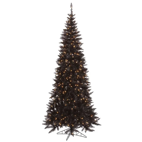 Vickerman 432488 - 6.5& x 34x22 Black Slim Tree with 400 Warm White LED