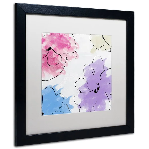 Color Bakery &Kasumi Four& Matted Framed Art - 16x22 x 16x22 - Black