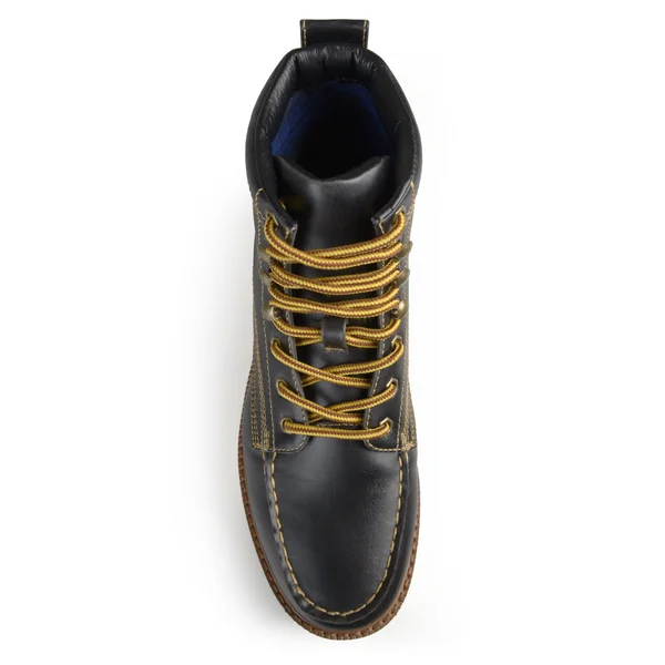 Vance Co. Men's &Wyatt& Faux Leather Lace-Up Moc Toe Work Boots - 13 - Black