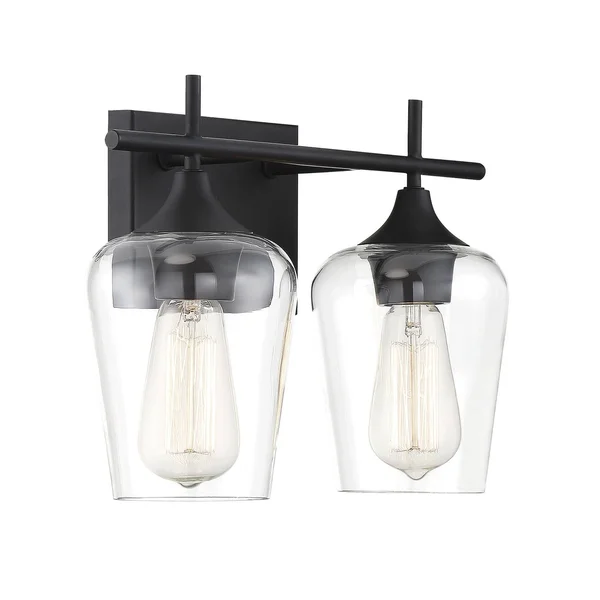 Savoy House 8-4030-2-BK Octave 2 Light Bath Bar in Black