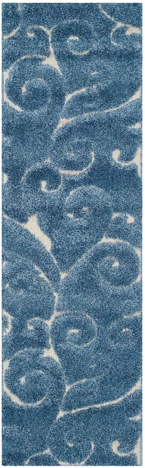 Safavieh Florida Shag Shag Area Rug Collection - Runner 2&3x22x11&0x22 SG455-6011-211