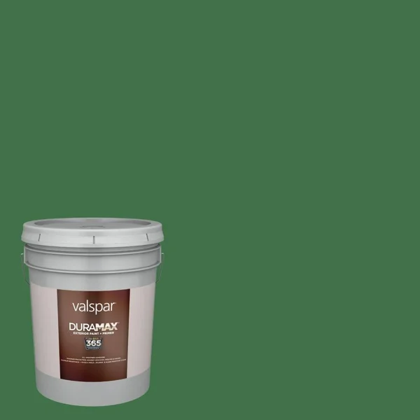 Valspar Duramax Flat Vegas Green 6009-7 Exterior Paint (5-Gallon), 6009-7-5853