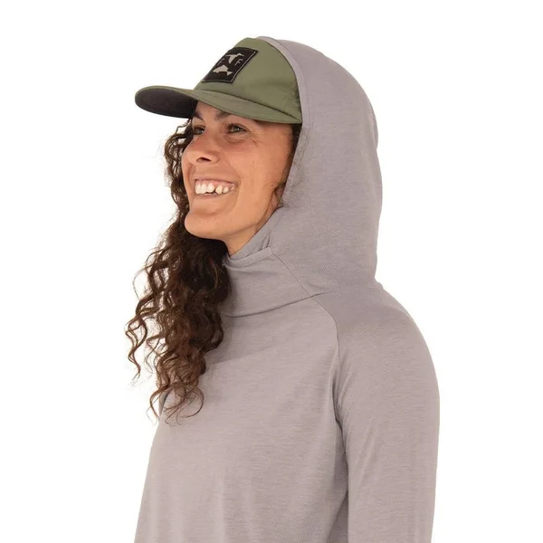 Women's Bamboo Weekender Hoody Blue Mist - XXL, Blue Mist, by Free Fly Apparel