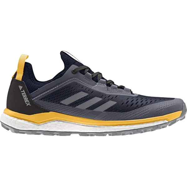 Adidas Terrex Agravic Flow GTX Blue - Mens Gore-Tex Trail Running & Running Shoes, Size US 13 - Color Legend Ink - Grey Three - A