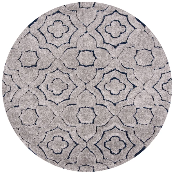 Safavieh Memphis Shag SG832G 5&1x22 x 7&6x22 Grey, Cream Area Rug