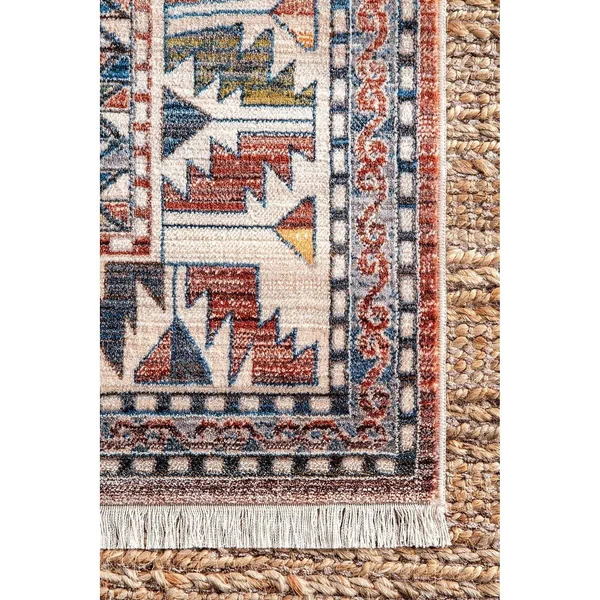 nuLOOM Artie Bohemian Navy 3 ft. x 5 ft. Area Rug - Blue