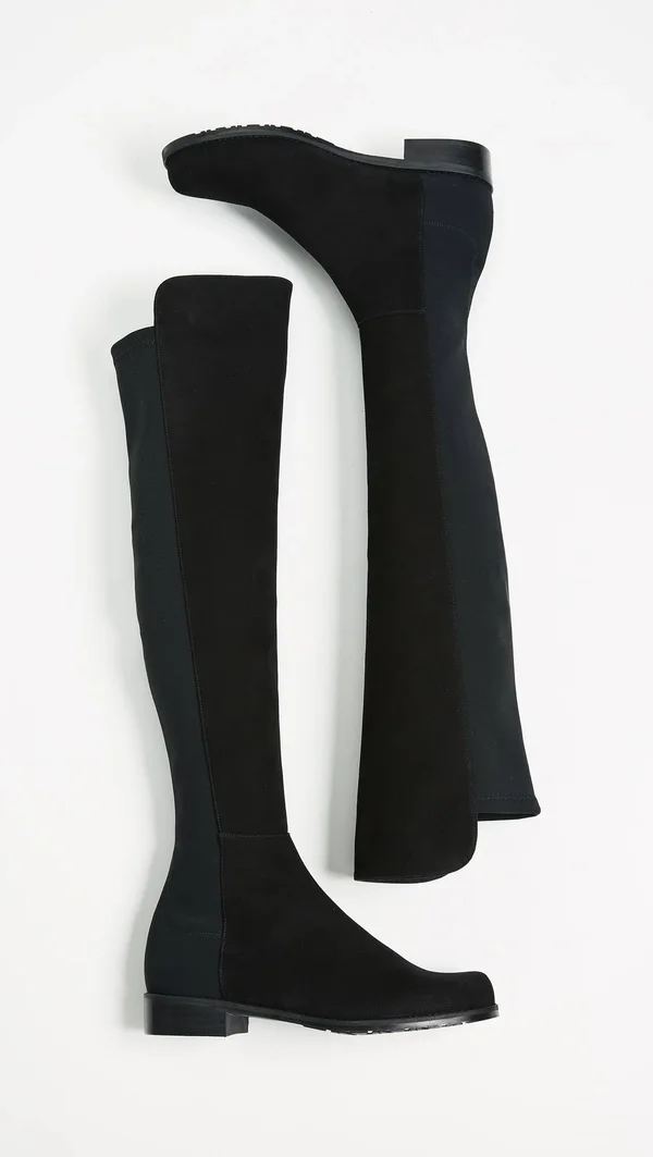 Stuart Weitzman Women's 5050 Suede Over-The-Knee Boot - Size: 10, Black