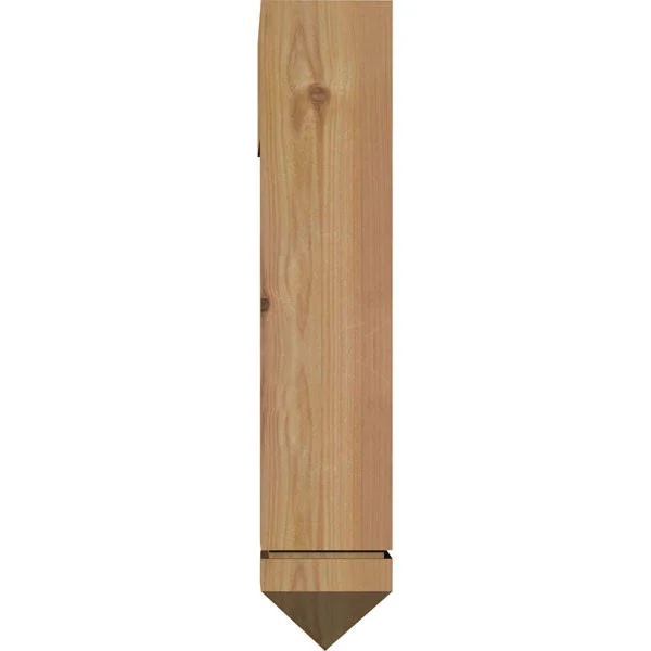 Ekena Millwork 3 1/2 inchw x 18 inchd x 20 inchh Tristan Arts & Crafts Ironcrest Smooth BRACKET, Western Red Cedar (2 inchw