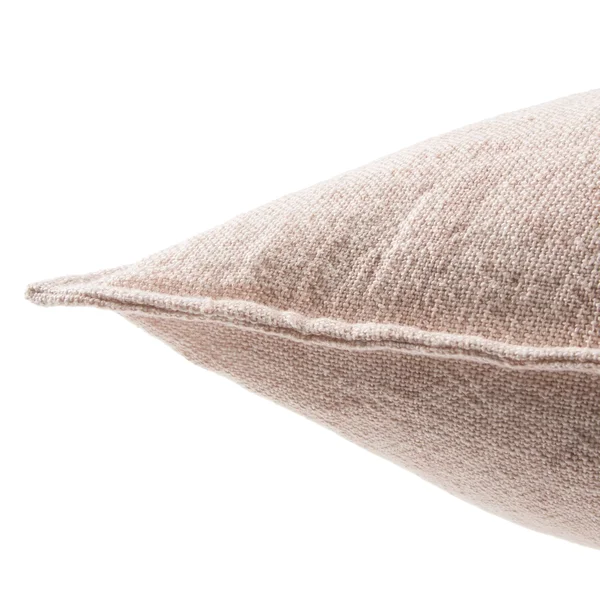Jaipur Living Bay Solid Light Pink Down Throw Pillow 22 inch