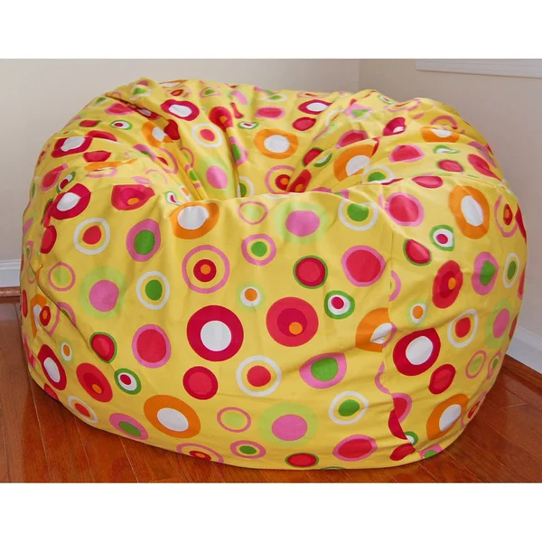 Ahh! Products Bubbly Citrus Cotton Washable Large Bean Bag Chair