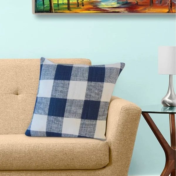 The Pillow Collection Jaspen Plaid Decorative Throw Pillow - 22 x 22 - Tan
