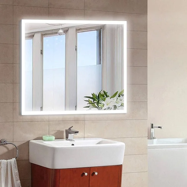 Vanity Art LED Lighted 36-Inch Bathroom Mirror with Sensor Switch - White